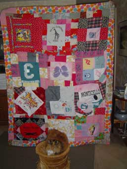 QUILTS made from your cherished – just can’t throw them away – clothes & tee-shirts! - Image 3