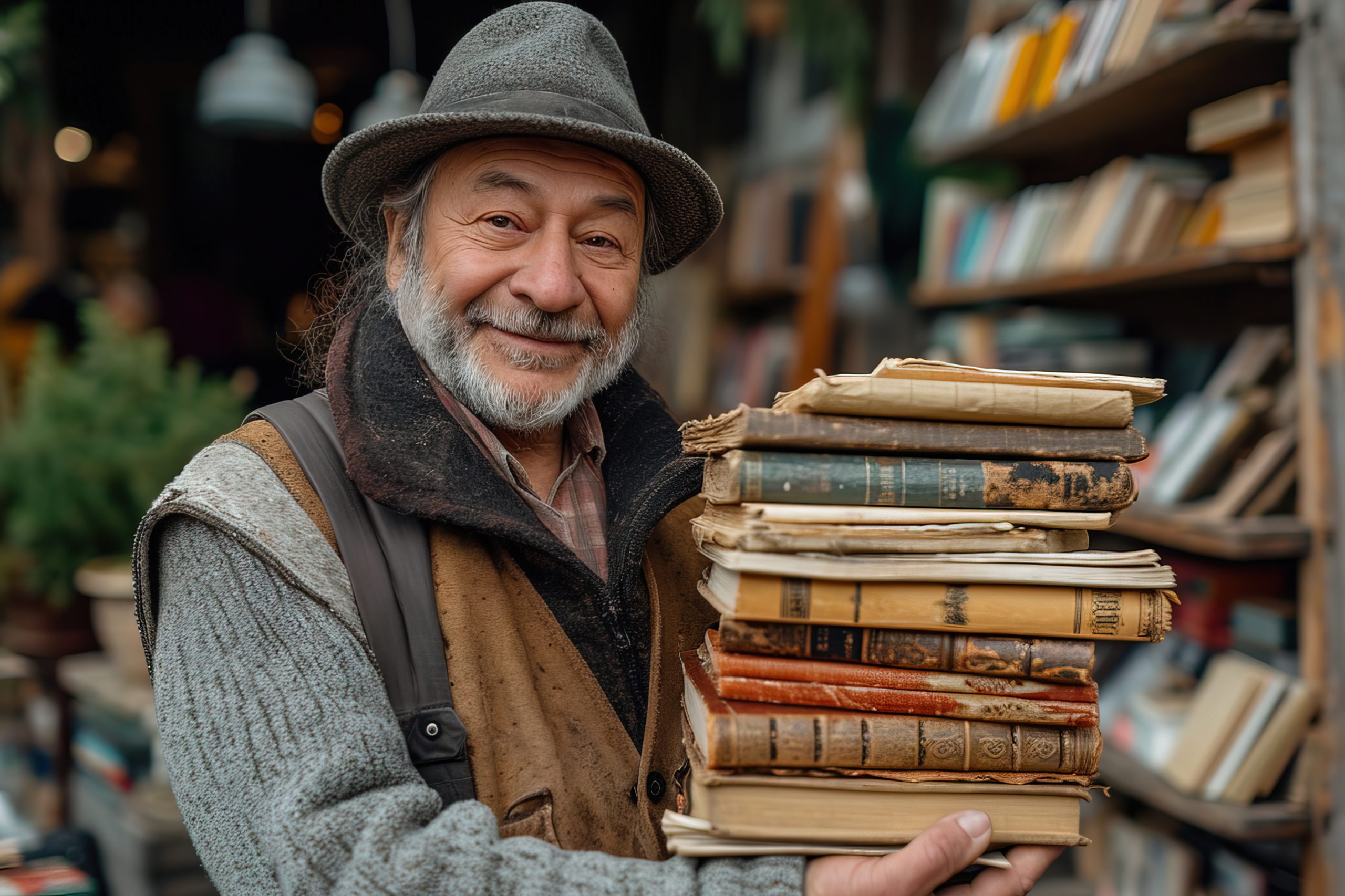 realistic-scene-with-books-neighborhood-yard-sale